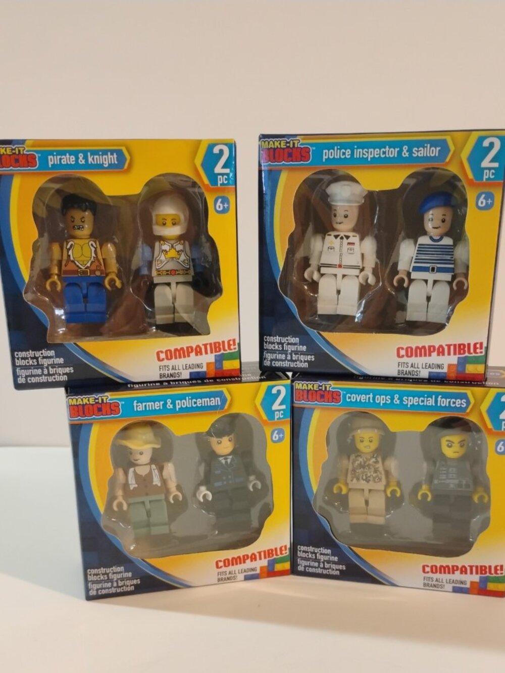 Make It Blocks Figures  2 Pc  Lot - 4 Boxes